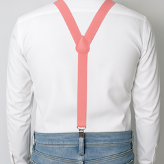 CLASSIC PINK Y-BACK SUSPENDER