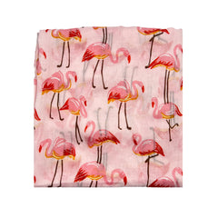 PEACHY PINK FLAMINGO LAWN SCARF