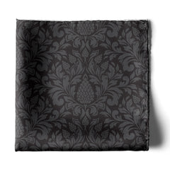 THE DARK VINTAGE SILK POCKET SQUARE