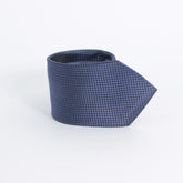 BLUE DICE CHECK WOVEN TIE