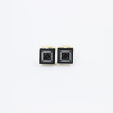 QR CODE BLACK & GOLD CUFFLINKS