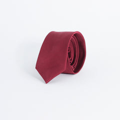 DEEP RED TEXTURED TIE