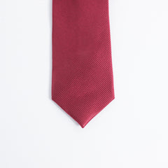DEEP RED TEXTURED TIE