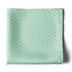 FOUR IN ONE PASTEL GREEN SILK POCKET SQUARE