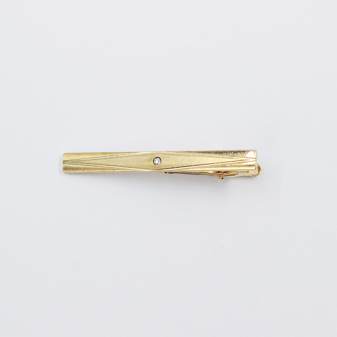 THE GOLDEN STONED TIE CLIP