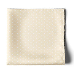FOUR IN ONE PASTEL CREAM SILK POCKET SQUARE