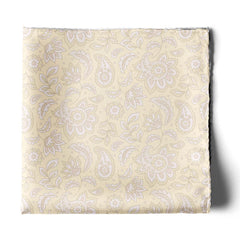 FOUR IN ONE PASTEL CREAM SILK POCKET SQUARE