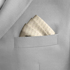 FOUR IN ONE PASTEL CREAM SILK POCKET SQUARE