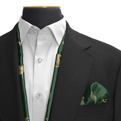 روحِ پاکستان – Dual-Sided Scarf & Pocket Squares Set