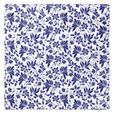 SAPPHIRE BLOSSOM SILK POCKET SQUARE