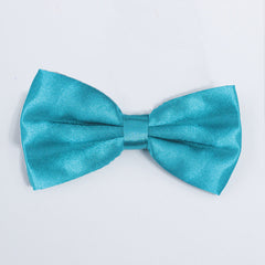 AQUA BLUE BOW TIE