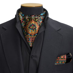 Obsidian Truck Art Dual-Sided Cravat and Pocket Squares Set