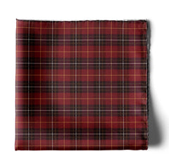 THE MAROON CLASSIC PLAID SILK POCKET SQUARE