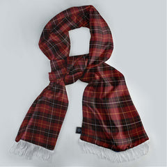 THE MAROON CLASSIC PLAID SILK MEN SCARF