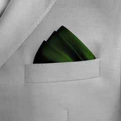 THE SOLID GREEN SILK POCKET SQUARE