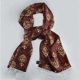 CAPUT MORTUUM DARK SILK SCARF