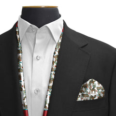 Rang-e-Caravan — Dual-Sided Scarf & Pocket Squares Set