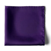 THE SOLID PURPLE SILK POCKET SQUARE