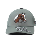 THE TROCHA Y GALOPE MATTE GREY CAP