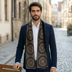 Ottoman Mandala – Dual-Sided Scarf & Pocket Squares Set