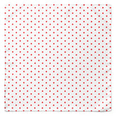 White & Red Polka silk pocket square