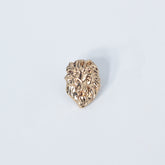 VALIANT LION HEAD GOLD LAPEL PIN