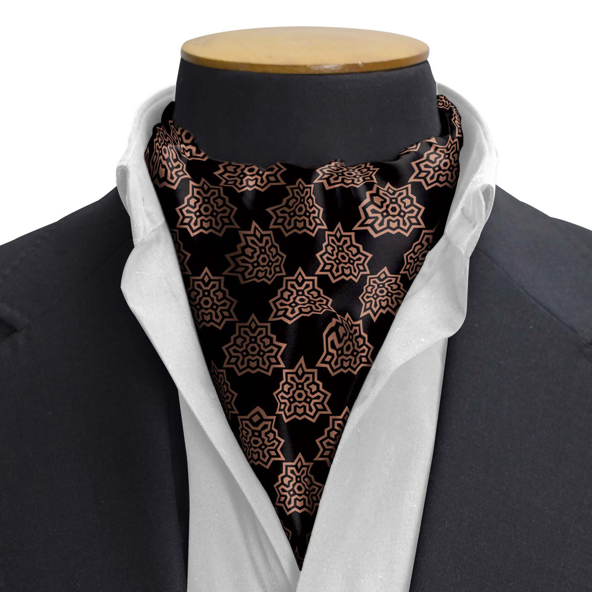 BROWN INDIGO SILK CRAVAT