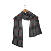 DUAL TONE CHECK WOOL SCARF