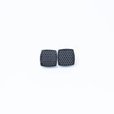 BLACK ONYX HONEYCOMB CUFFLINKS