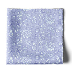 FOUR IN ONE PASTEL LILAC SILK POCKET SQUARE