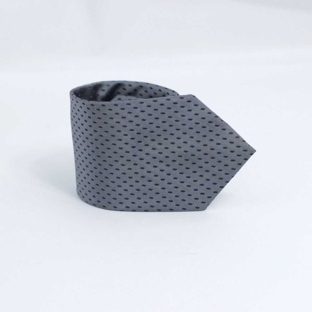 THE DOTTED CHARCOAL NECKTIE