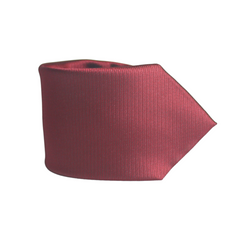 MAROON SELF PRINTED HORIZONTAL STRIPED TIE