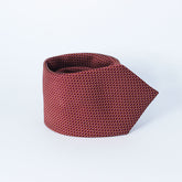 MAROON QUADRUPLE POLKA TIE