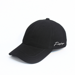 BLACK MINIMALSIT BASEBALL CAP