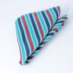 CLASSIC REGIMENTAL STRIPED POCKET SQUARE & TIE SET
