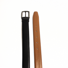 SWITCH STYLE BLACK AND TAN LEATHER BELT
