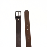 RAW EDGE BROWN LEATHER BELT