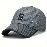 DARK GREY MESH LINK BASEBALL CAP