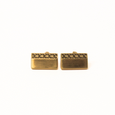 STEEL CREST GOLDEN CUFFLINKS
