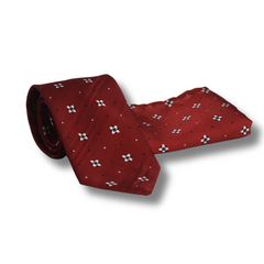OXFORD MAROON TIE SET