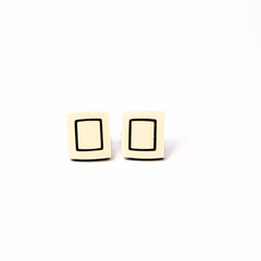 IVORY FRAME CUFFLINKS