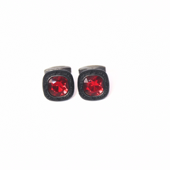 RADIANT GEM RED & BLACK CUFFLINKS