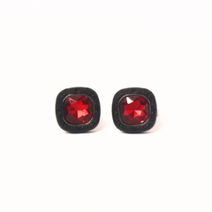 RADIANT GEM RED & BLACK CUFFLINKS