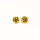 METALLIC GOLD REGAL KNOT CUFFLINKS