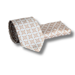 WHITE SPARKLES TIE SET