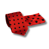 RED & BLACK POLKA DOTS TIE SET
