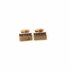STEEL CREST GOLDEN CUFFLINKS