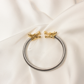 DRAGON FIRE SILVER & GOLD BRACELET