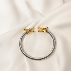 DRAGON FIRE SILVER & GOLD BRACELET