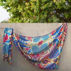 ENCHANTED PEACOCK SILKEN WRAP